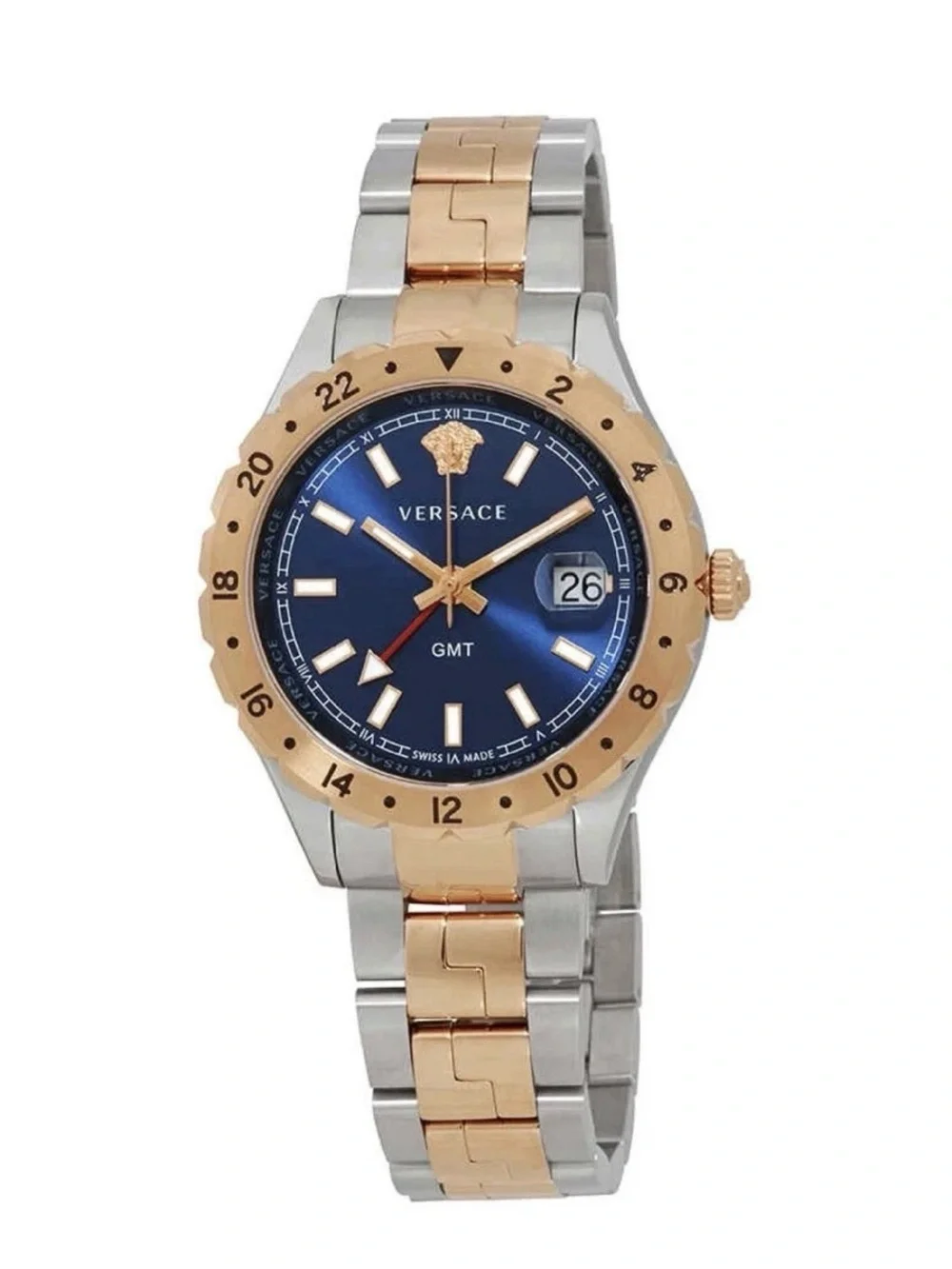 Versace V11060017 Hellenyium Blue Dial 42 mm Men's Watch New